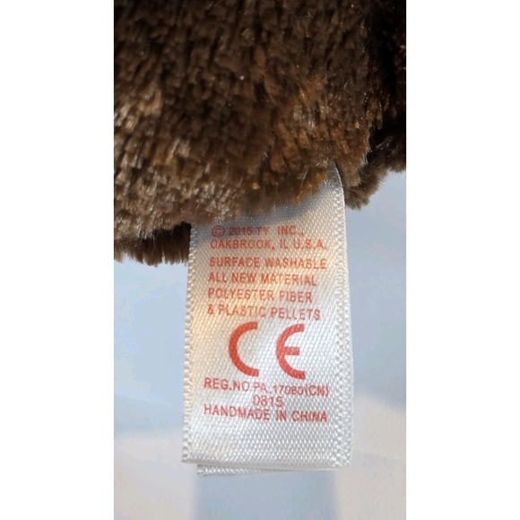 Ty Beanie Boos Coconut Monkey Purple Glitter Plush Stuffed Animal Big Eyes 9" - Picture 5 of 6